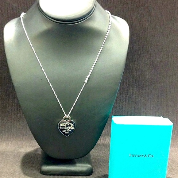 Tiffany & Company large Return to Tiffany heart pendant. Sold out Hearts&Arrow! - Picture 1 of 6
